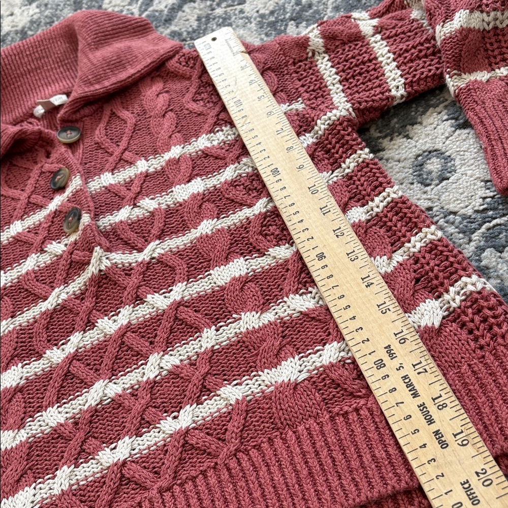 Garnet Hill • Linen & Organic-Cotton Button-Detail Sweater - Picture 7 of 9